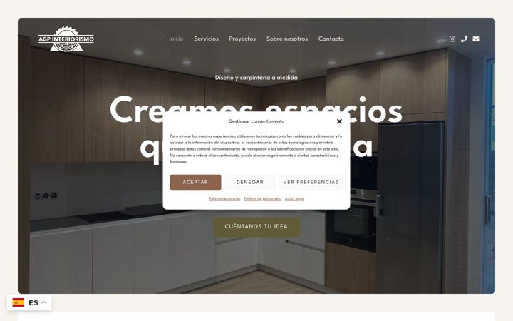 Screenshot of agpinteriorismo.com