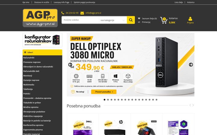 Screenshot of agppro.si