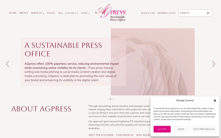 Screenshot of agpress.co.uk