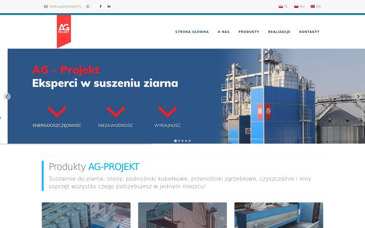 Screenshot of agprojekt.pl