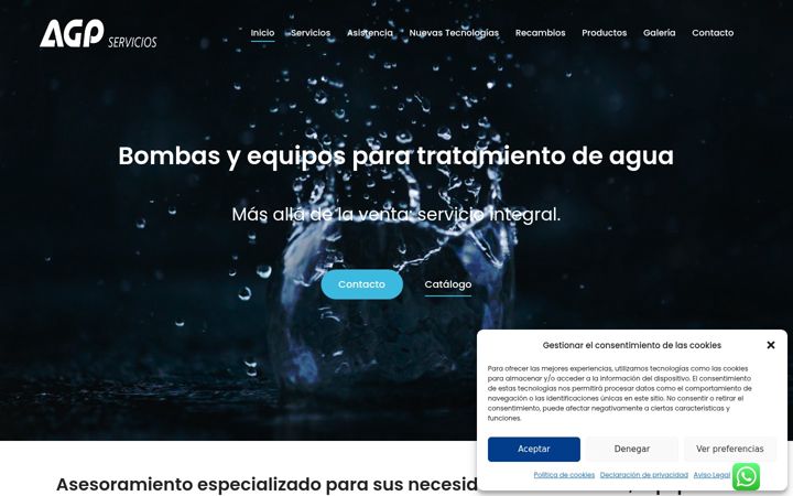Екранна снимка на agpservicios.com