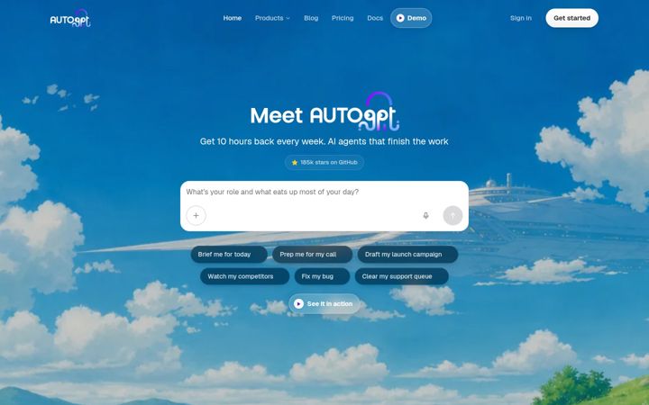 Screenshot of agpt.co
