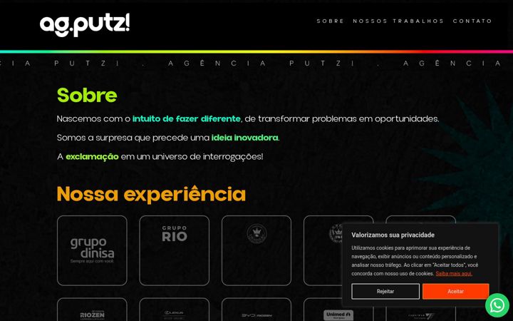 Capture d'écran de agputz.com.br