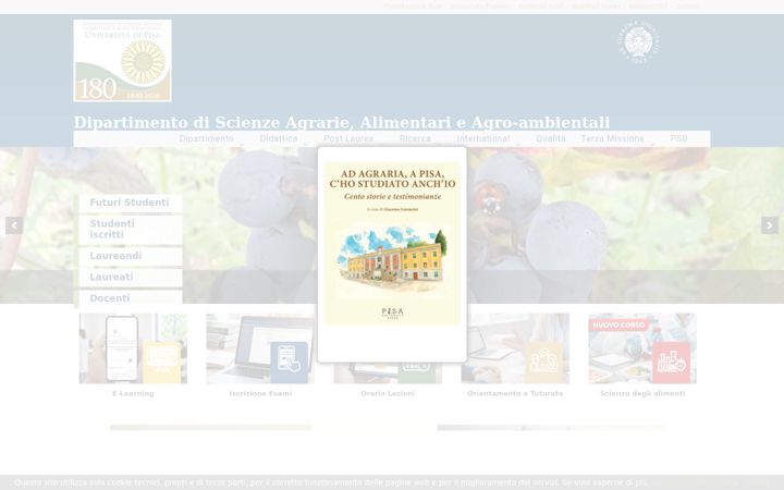 Screenshot of agr.unipi.it