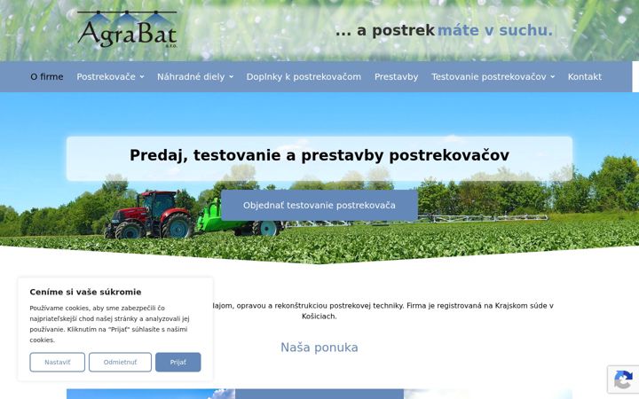 Skärmbild av agrabat.com