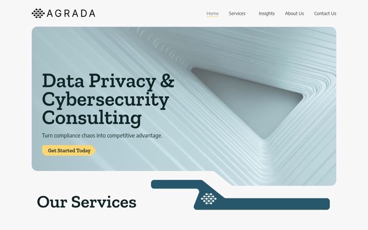 Екранна снимка на agradagroup.com