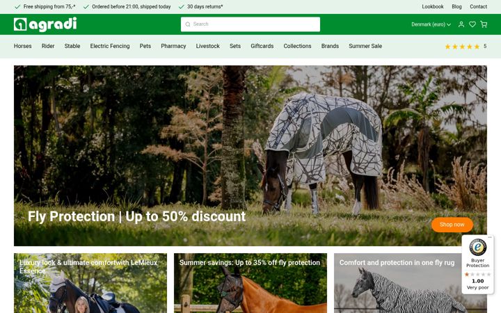 Screenshot of agradi.com