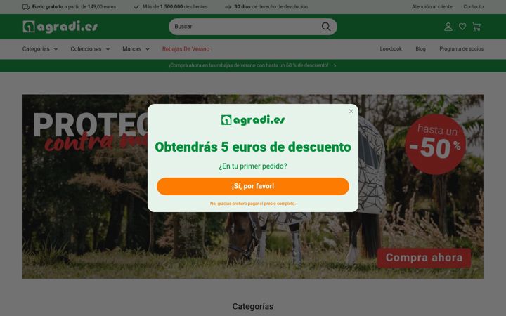 Screenshot of agradi.es