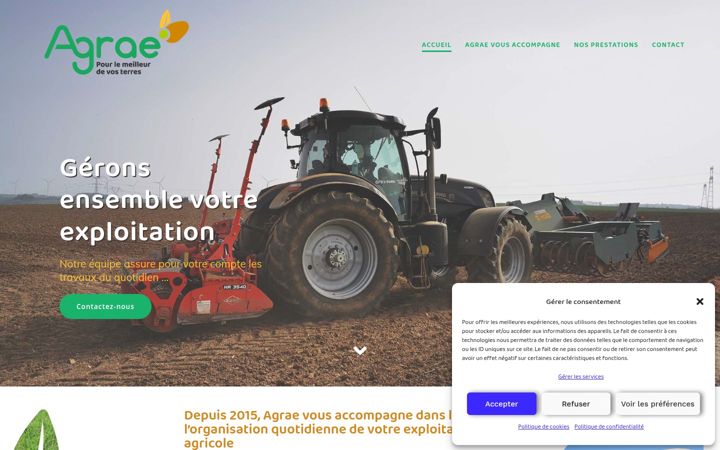Screenshot of agrae-services.fr