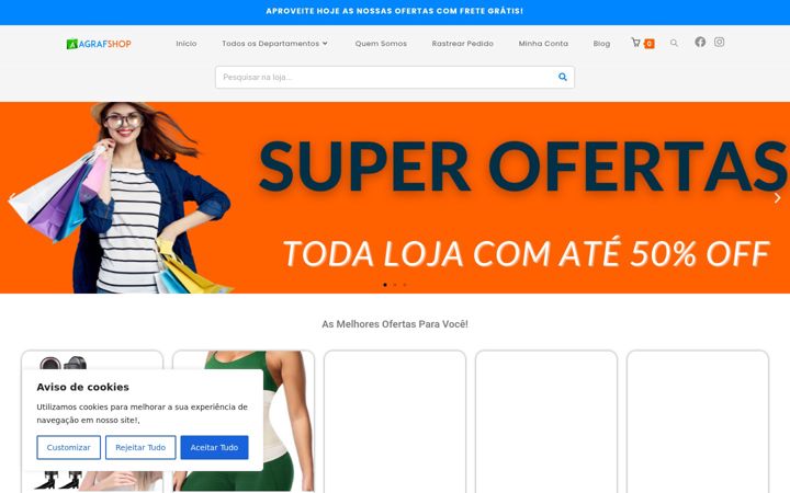 Екранна снимка на agrafshop.com.br