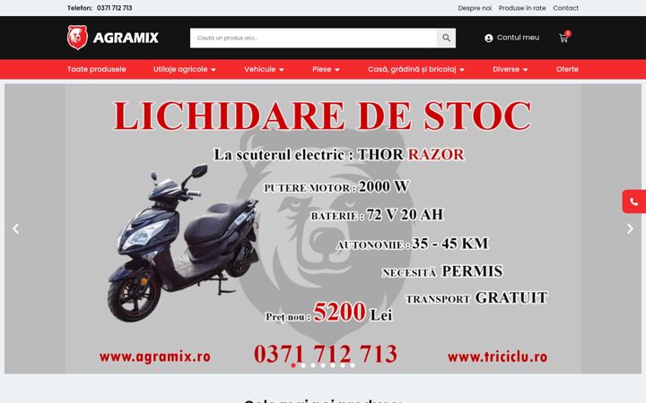 Screenshot του agramix.ro