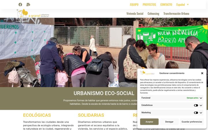 Screenshot of agranelsocial.org