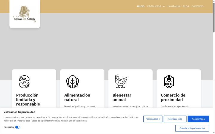 Screenshot of agranxadosandrade.com