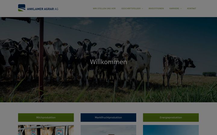Skärmbild av agrar-anklam.de