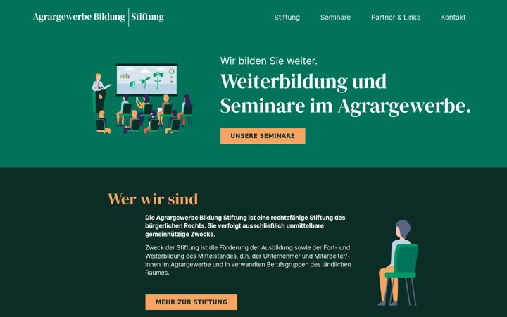 Skärmbild av agrar-bildung-stiftung.de