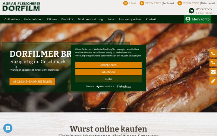 Screenshot of agrar-dorfilm.de