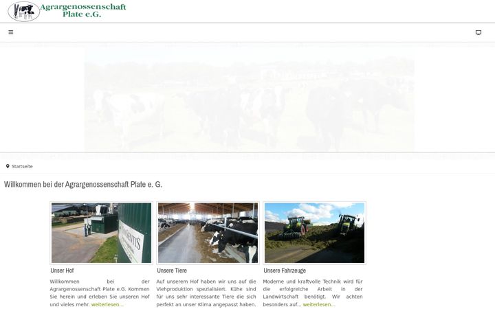 Screenshot of agrar-plate.de