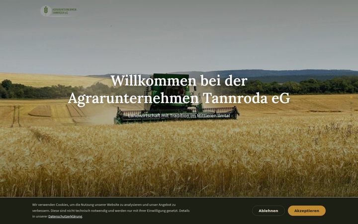 Screenshot of agrar-tannroda.de