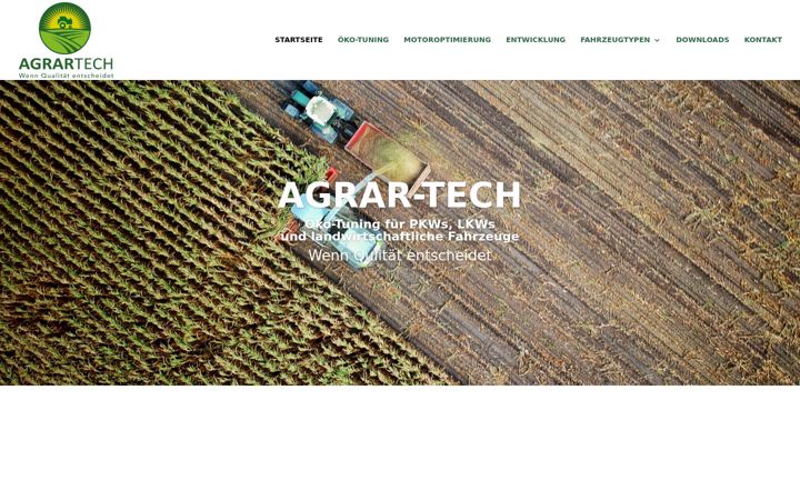 Skärmbild av agrar-tech.de