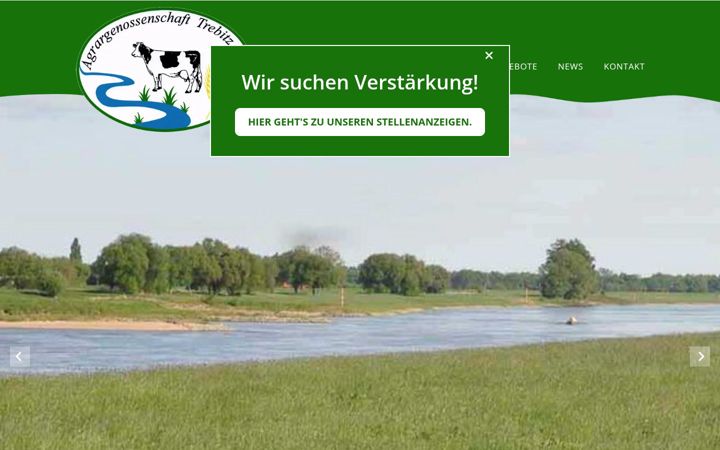 Skärmbild av agrar-trebitz.de