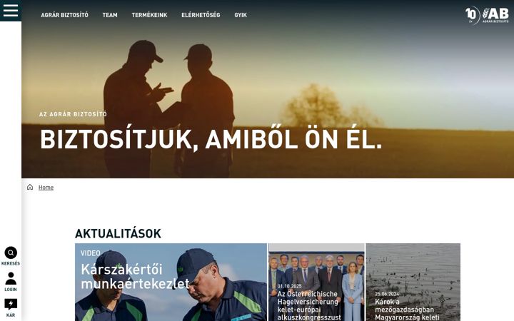 Képernyőkép: agrarbiztosito.hu