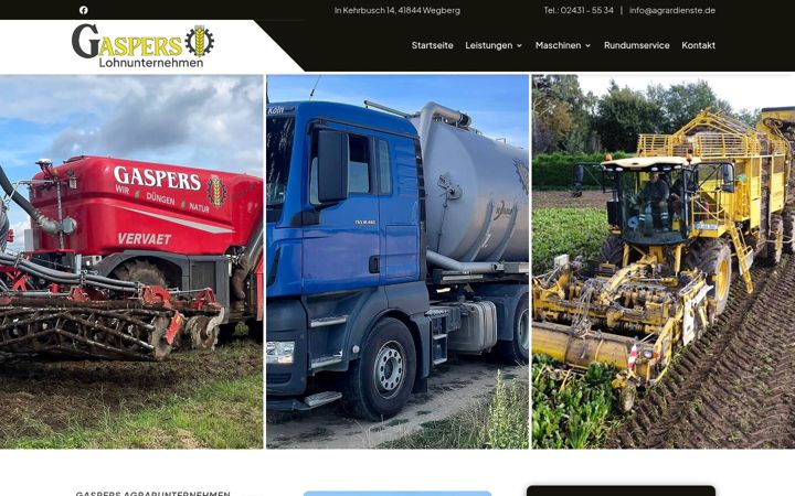 Екранна снимка на agrardienste.de