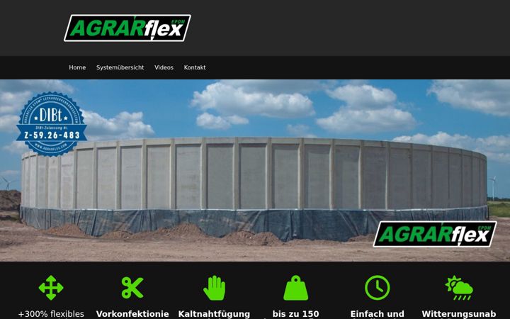 Screenshot stránky agrarflex.com