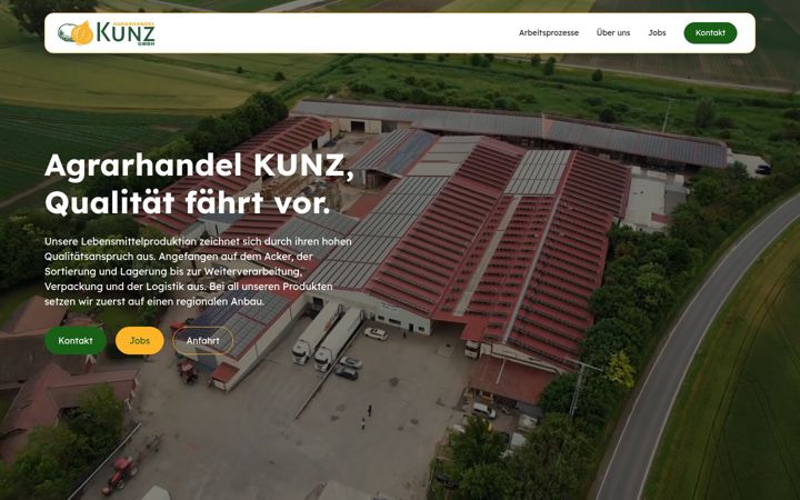 Screenshot of agrarhandel-kunz.de