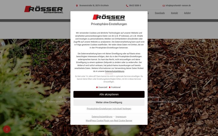 Screenshot of agrarhandel-roesser.de