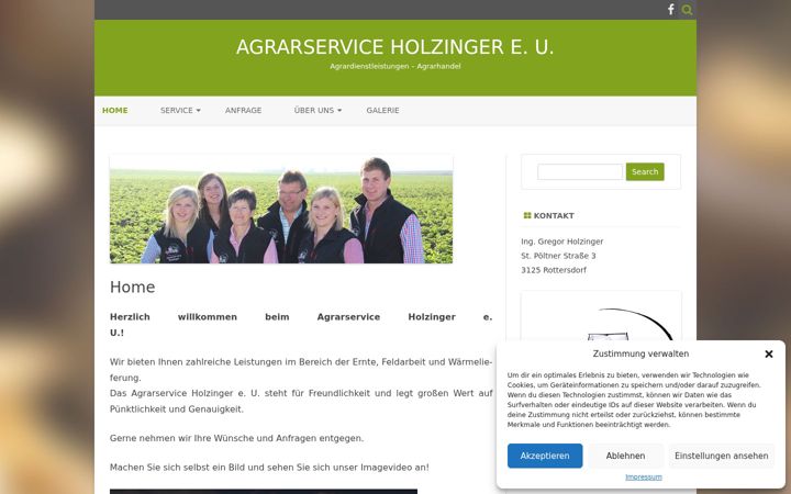 Screenshot of agrarhof.at