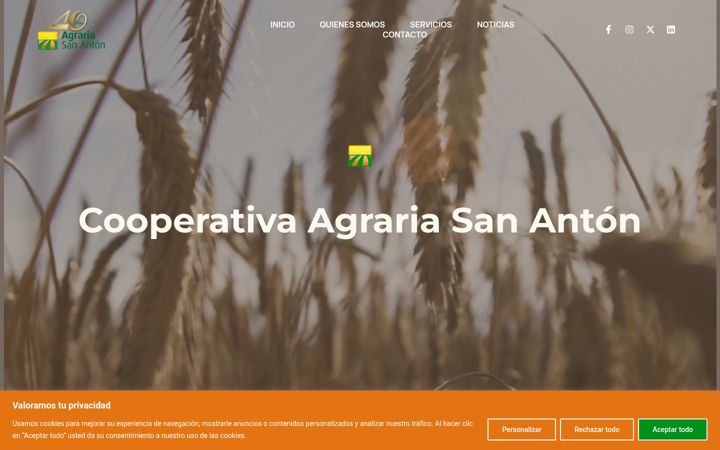 Screenshot of agrariasananton.es