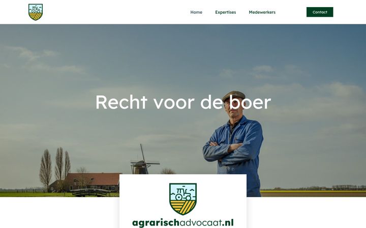 Ekraanipilt saidist agrarischadvocaat.nl