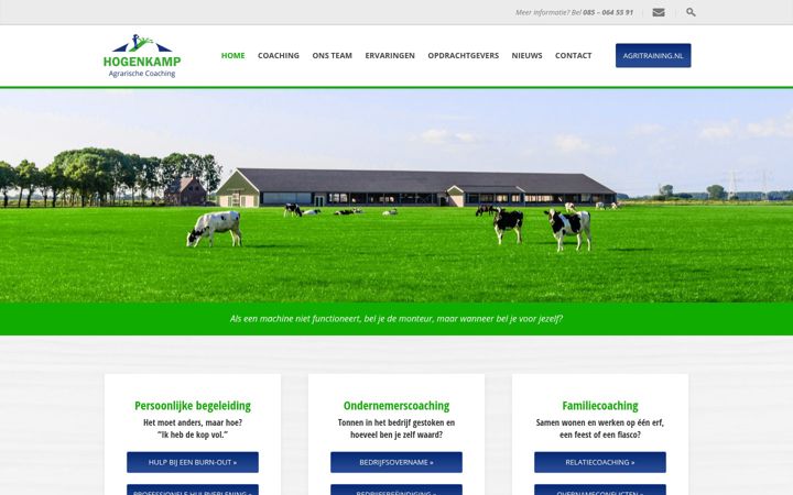 Screenshot of agrarischecoaching.nl