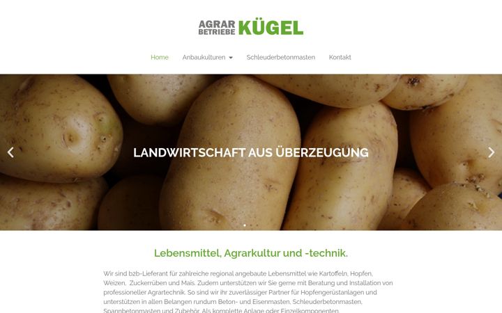 Screenshot of agrarkuegel.com