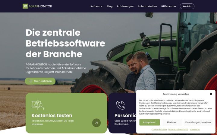 Screenshot of agrarmonitor.de