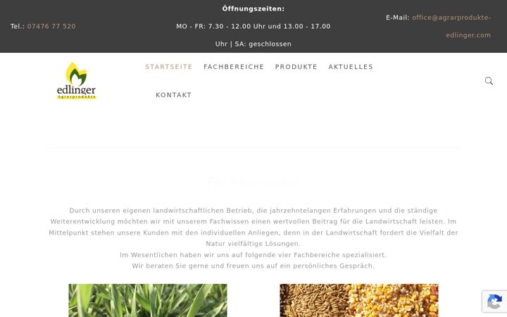 Screenshot di agrarprodukte-edlinger.com