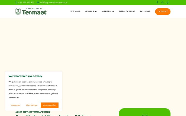Screenshot of agrarservicestermaat.nl