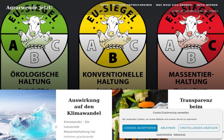 Screenshot of agrarwende-jetzt.de