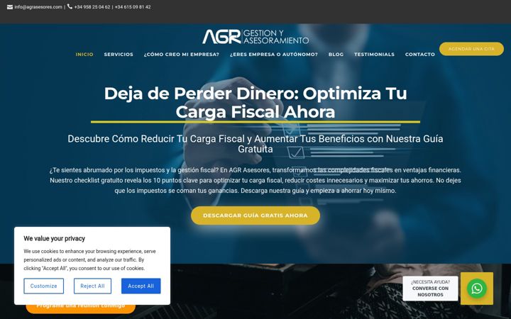 Screenshot of agrasesores.com