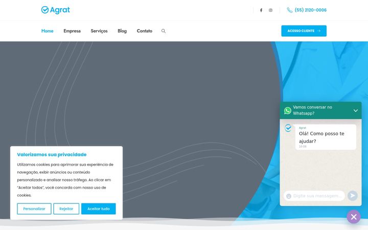 Captura de pantalla de agratsistemas.com.br