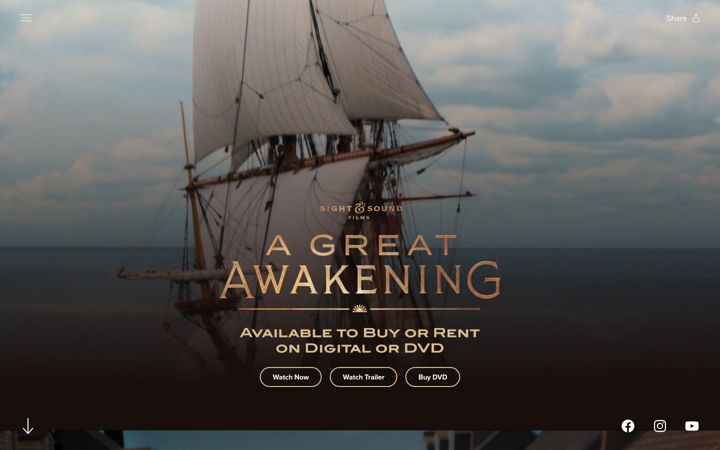 Screenshot of agreatawakening.com