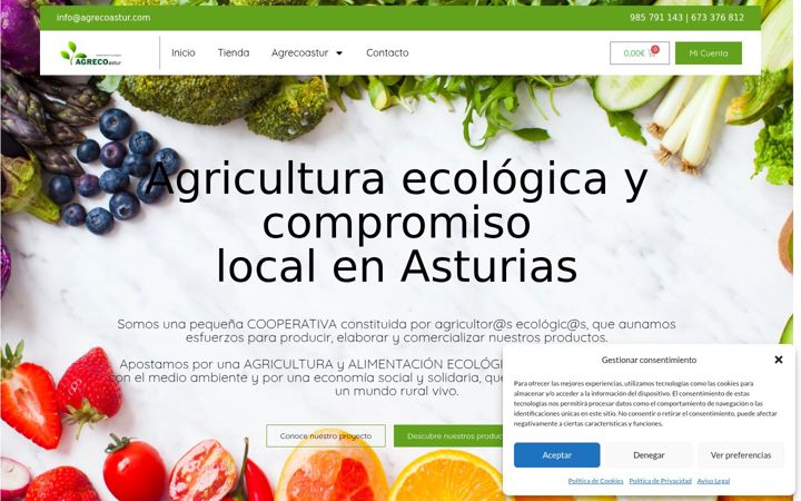 Screenshot di agrecoastur.com