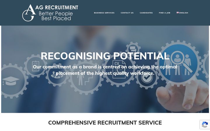 Screenshot of agrecruitment.eu