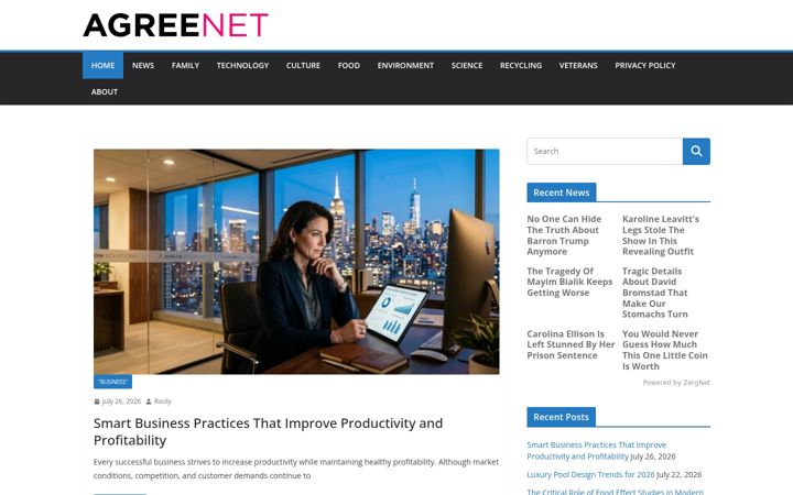 Screenshot of agree.net