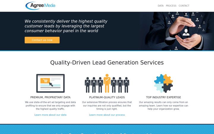 Screenshot of agreemedia.com
