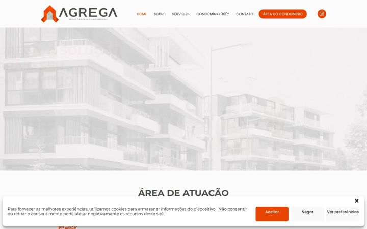 Screenshot of agregacon.com.br