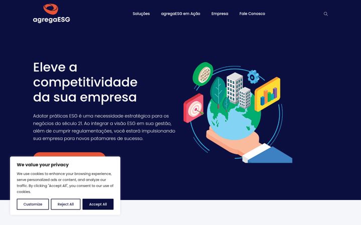 Capture d'écran de agregaesg.com.br