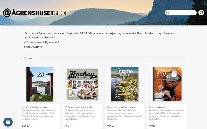 Ekraanipilt saidist agrenshusetshop.se