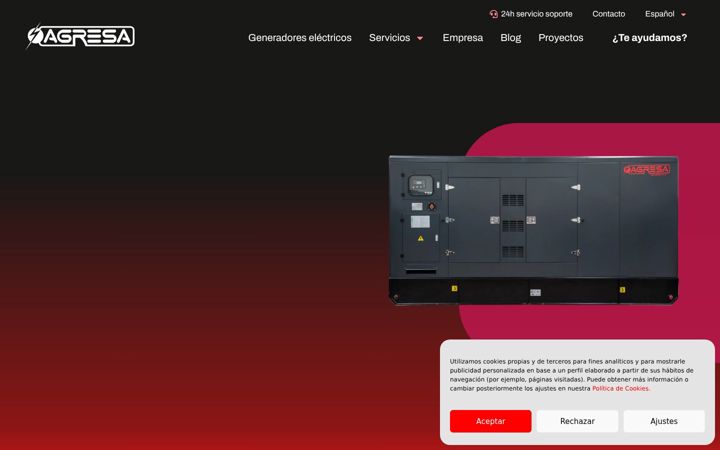 Screenshot of agresa.es