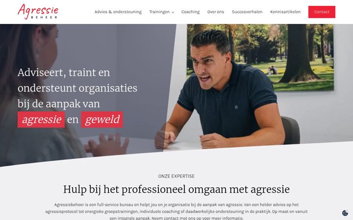 Screenshot of agressiebeheer.nl
